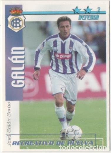 Collectionnisme sportif: Cromo E00219: Fichas de la Liga 2003, Gal&aacute;n: Recreativo de Huelva. Defensa - LFP