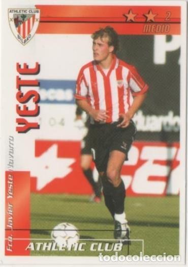 Colecionismo desportivo: Cromo E00047: Fichas de la Liga 2003, YestE Atletic Club Bilbao. Medio - LFP