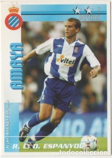 Collectionnisme sportif: Cromo E00100: Fichas de la Liga 2003, Amaya: R.C. D. Espa&ntilde;ol. Defensa - LFP
