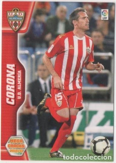 Sports collectibles: Cromo E00434: Album 1-Mega Cracks 2010-11, Corona. U.D. Almer&iacute;a. Medio - LFP
