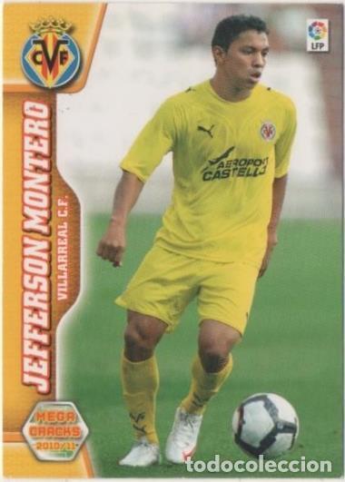 Collectionnisme sportif: Cromo E00356: Mega Cracks 2010-11, Jefferson Montero: Villarreal F. C. Medio - LFP