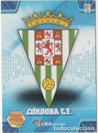 Colecionismo desportivo: Cromo E00411: Mega Cracks 2010-11, Escudo C&oacute;rdoba C.F. - LFP