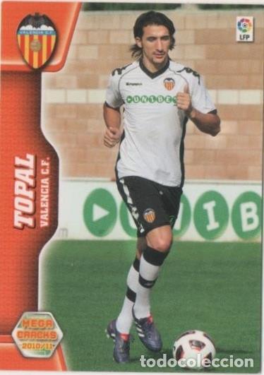 Colecionismo desportivo: Cromo E00368: Mega Cracks 2010-11, Topal: Valencia C.F. Medio - LFP