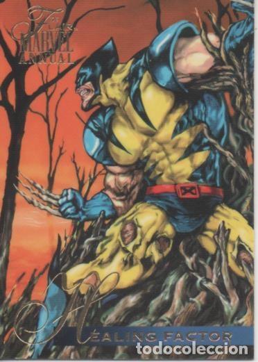 Sports collectibles: Cromo E001906: Trading Cards. '95 Flair Marvel Annual. Healing Factor - NULL