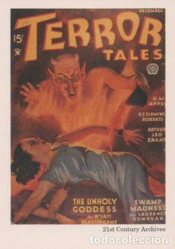 Collectionnisme sportif: Cromo E001947: Cards. Women in Terror n&ordm; 4, Terror Tales - Varios