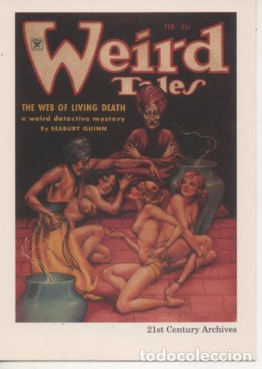 Collectionnisme sportif: Cromo E002024: Trading Cards. Weird Tales n&ordm; 24, The Web of Living Death - Margaret Brundage