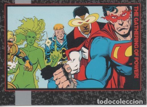 Collezionismo sportivo: Cromo E002090: Trading Cards.The Death of Superman n&ordm; 18. The Gathering of Power! - Dan Jungens-Bret
