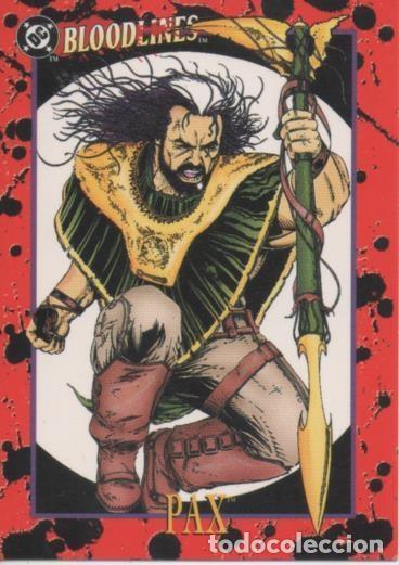 Colecionismo desportivo: Cromo E002144: Trading Cards. DC Bloodline n&ordm; 72. Pax - McKone-Vey