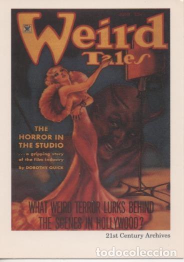 Colecionismo desportivo: Cromo E002026: Trading Cards. Weird Tales n&ordm; 26, The Horror in the Studio - Margaret Brundage