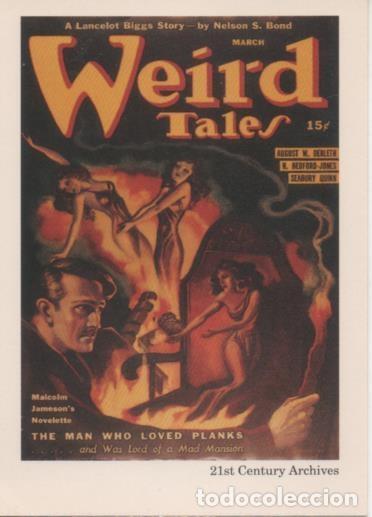 Colecionismo desportivo: Cromo E002055: Trading Cards.Weird Tales n&ordm; 55, The Man who Loved Planks - Margaret Brundage