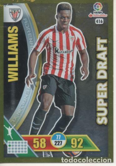 Sports collectibles: Cromo E002794: Trade Card Game Adrenalyn. Liga 2016-17, Super Draft. Williams. Bilbao. A.C. - LFP