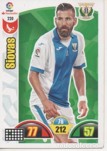 Colecionismo desportivo: Cromo E002920: Trade Card Game Adrenalyn. Liga 2017-18, Siovas. C.D. Legan&eacute;s - LFP