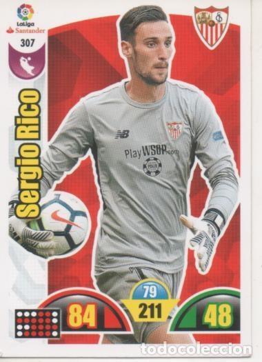 Sammelleidenschaft Sport: Cromo E002950: Trade Card Game Adrenalyn. Liga 2017-18, Sergio Rico. Sevilla F.C. - LFP