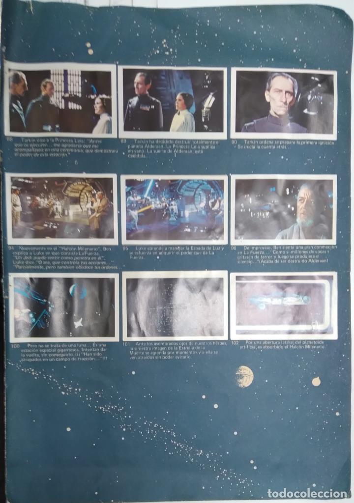 Collezionismo sportivo: Pagina Album cromos: La guerra de las galaxias - cromos pagina 6 - Varios