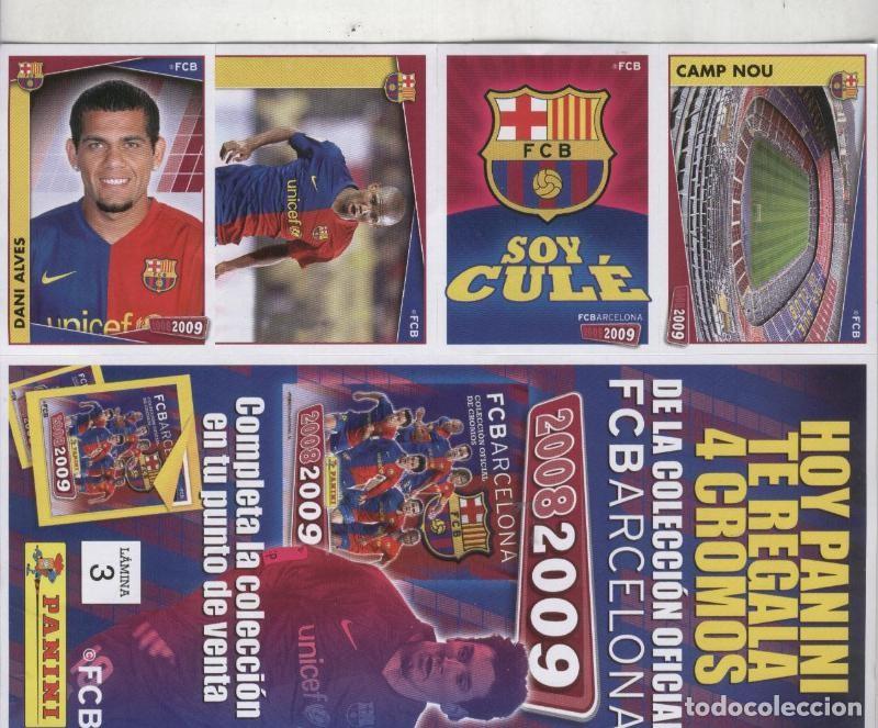 Colecionismo desportivo: FC Barcelona 2008-2009: lamina 03 - Varios
