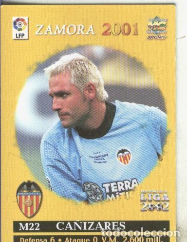 Collectionnisme sportif: Cromos: Liga 2002: Valencia: Ca&ntilde;izares - Varios
