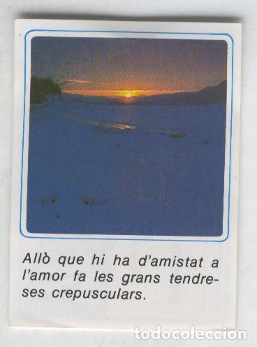 Collectionnisme sportif: Cromos: Missatges D&acute;alegria numerado 34 - Varios