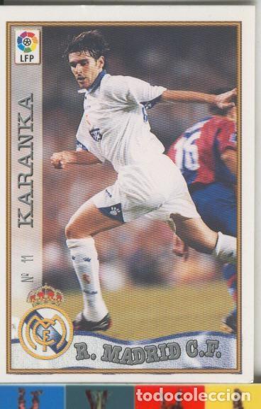 Coleccionismo deportivo: Cromos: Las Fichas de la liga 97-98: Real Madrid numero 11: Karanka - Varios