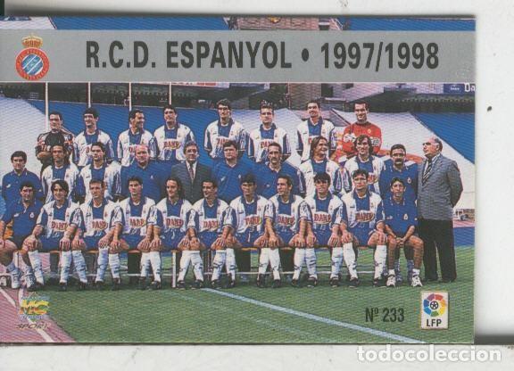 Collezionismo sportivo: Cromos: Las Fichas de la liga 97-98: R.C.D.Espanyol numero 233: foto plantilla - Varios