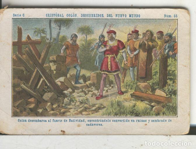 Sammelleidenschaft Sport: Chocolates Juncosa cromo Cristobal Colon numero 055 - Varios