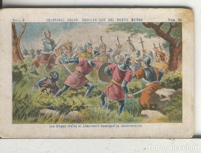 Sammelleidenschaft Sport: Chocolates Juncosa cromo Cristobal Colon numero 086 - Varios