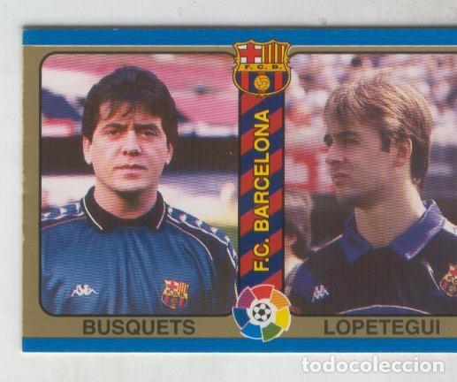 Collezionismo sportivo: Cromo Liga 95: F.C.Barcelona numero 01: Busquets y Lopetegui - Varios