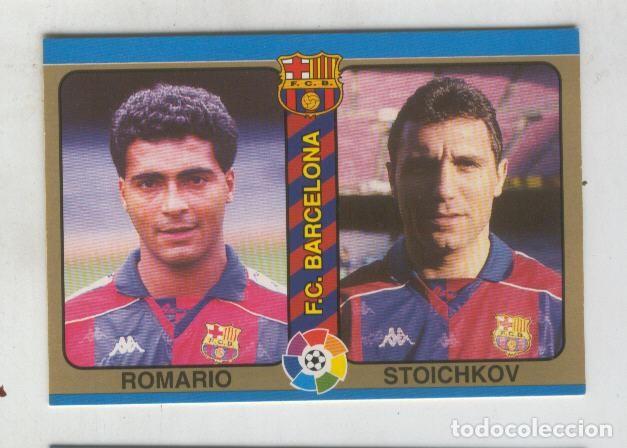 Coleccionismo deportivo: Cromo Liga 95: F.C.Barcelona numero 09: Romario y Stoichkov - Varios