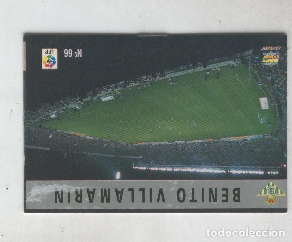 Coleccionismo deportivo: Cromo Liga 97/98: Betis numero 66: Benito Villamarin - Varios