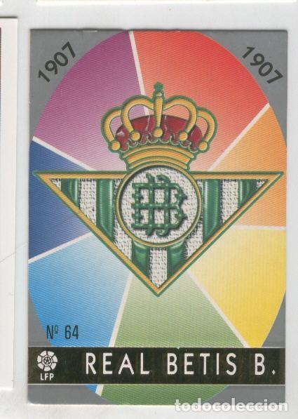 Coleccionismo deportivo: Cromo Liga 97/98: Betis numero 64: Escudo - Varios