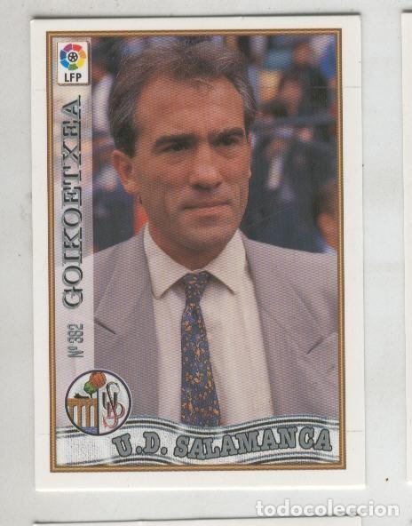 Coleccionismo deportivo: Cromo Liga 97/98: U.D.Salamanca numero 382: Goikoetxea (entrenador) - Varios