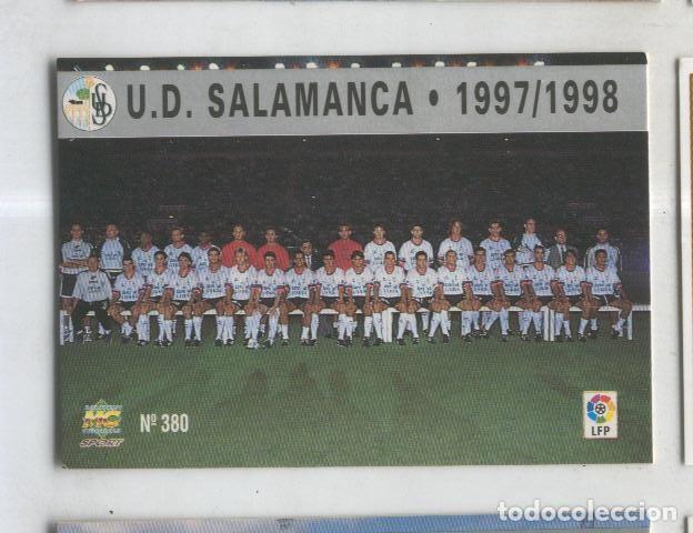 Coleccionismo deportivo: Cromo Liga 97/98: U.D.Salamanca numero 380: Plantilla - Varios