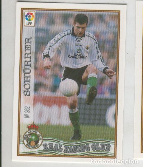 Colecionismo desportivo: Cromo Liga 97/98: Real Racing Club numero 262: Schurrer - Varios