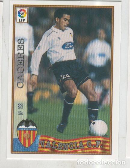 Colecionismo desportivo: Cromo Liga 97/98: C.F.Valencia numero 198: Caceres - Varios