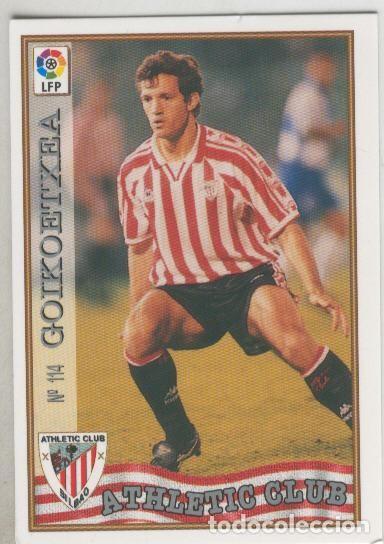 Colecionismo desportivo: Cromo Liga 97/98: Athletic Club Bilbao numero 114: Goikoetxea - Varios