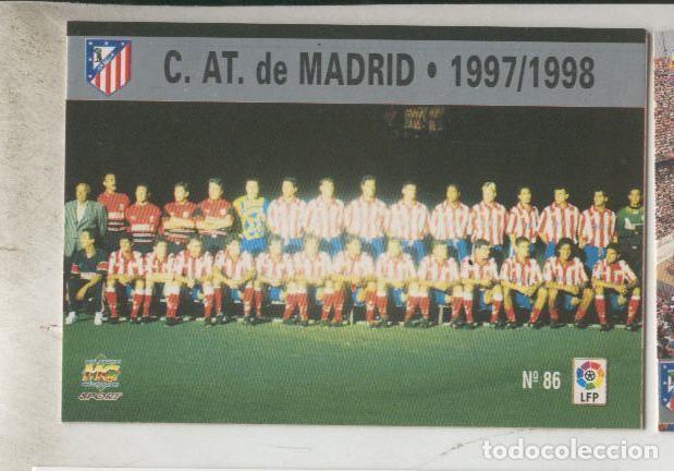 Sports collectibles: Cromo Liga 97/98: C.At.de Madrid numero 086: Foto plantilla - Varios