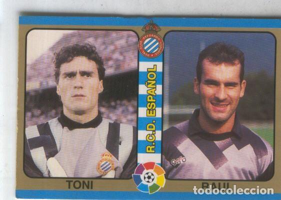 Sports collectibles: Cromos: Futbol Total Liga 95: R.C.D.Espa&ntilde;ol numero 154: Toni y Raul - Varios