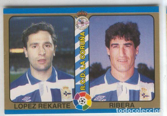 Sports collectibles: Cromos: Futbol Total Liga 95: R.C.D.La Coru&ntilde;a numero 011: Lopez Rekarte y Ribera - Varios