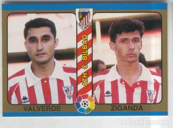 Collectionnisme sportif: Cromos: Futbol Total Liga 95: Ath.C.Bilbao numero 045: Valverde y Ziganda - Varios
