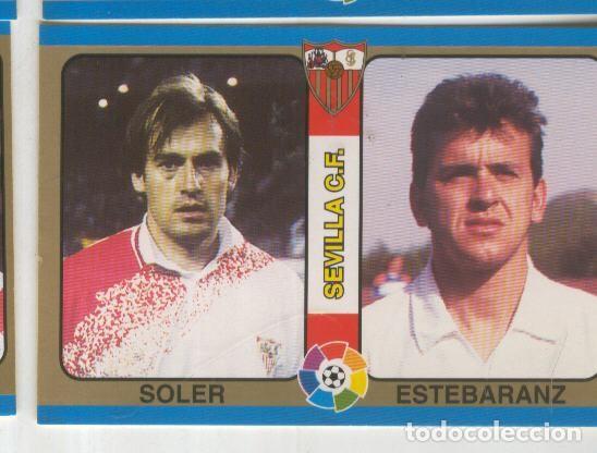 Sports collectibles: Cromos: Futbol Total Liga 95: Sevilla C.F. numero 052: Soler y Estebaranz - Varios