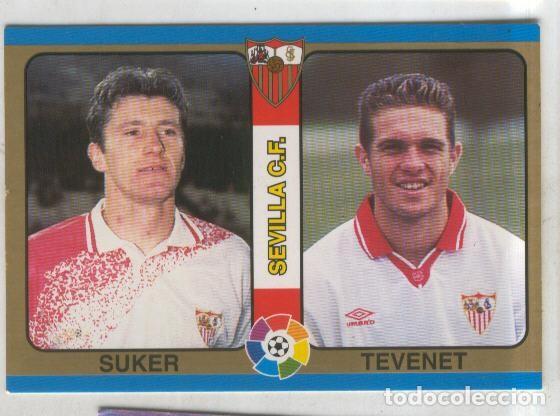 Collectionnisme sportif: Cromos: Futbol Total Liga 95: Sevilla C.F.numero 054: Suker y Tevenet - Varios