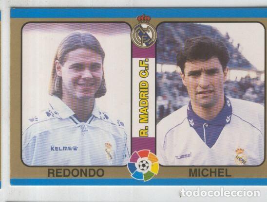 Collectionnisme sportif: Cromos: Futbol Total Liga 95: R.Madrid C.F. numero 032: Redondo y Michel - Varios