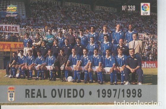 Coleccionismo deportivo: Cromo Liga 97/98: Real Oviedo numero 338: Foto equipo - Varios