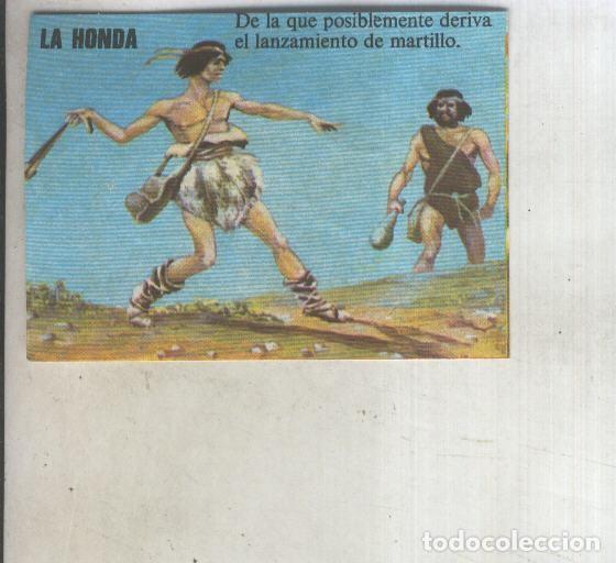 Coleccionismo deportivo: Cromo: El Libro de las adivinanzas numero 236: Deportes milenarios: La honda - Varios