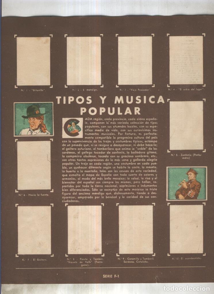 Coleccionismo deportivo: Cromo Gallina Blanca segundo album: Tipos y musica popular - Varios
