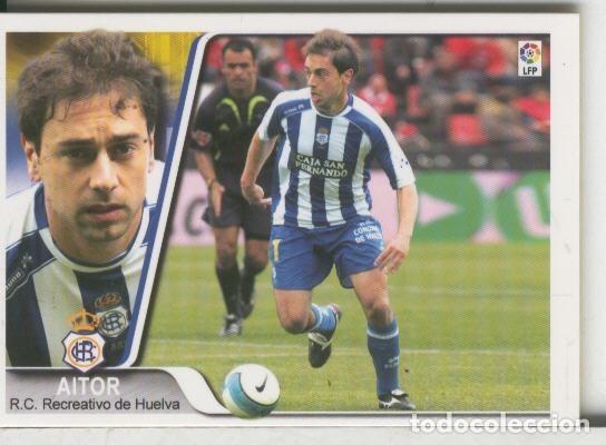 Coleccionismo deportivo: Cromos: Liga 2007-2008: Recretativo Huelva numero 136: Aitor - Varios