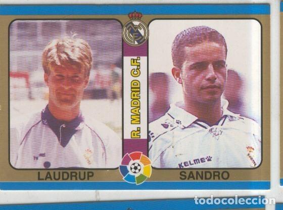 Coleccionismo deportivo: Cromos: Futbol Total Liga 95: R.Madrid C.F. numero 033: Laudrup y Sandro - Varios