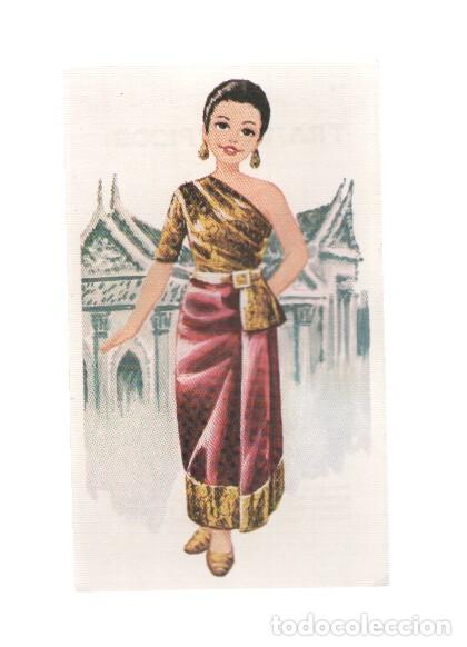 Collectionnisme sportif: Cromos: Trajes tipicos de todo el mundo numero 069: Thailandia - Varios