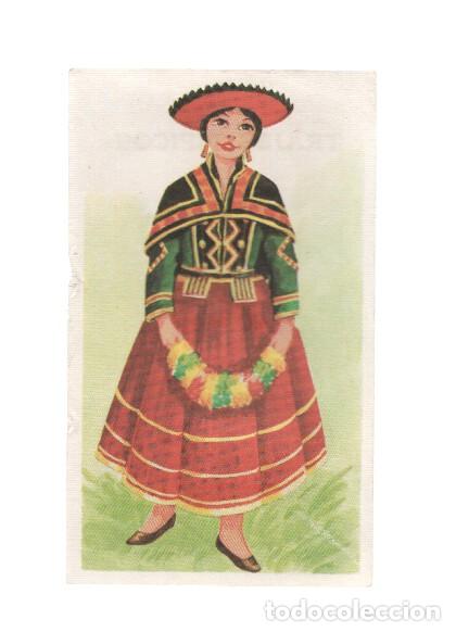 Collezionismo sportivo: Cromos: Trajes tipicos de todo el mundo numero 043: Peru - Varios
