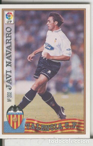 Sports collectibles: Cromos: Las Fichas de la liga 97-98: C.F.Valencia numero 202: Javi Navarro - Varios