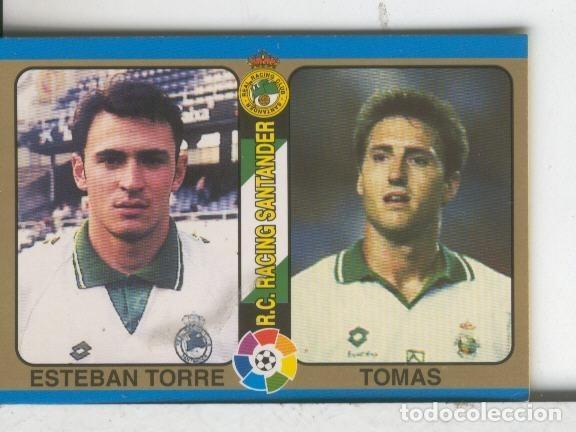 Sports collectibles: Cromos: Futbol Total Liga 95: Racing Santander: Esteban Torre y Tomas - Varios